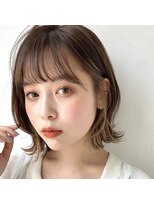 プリマ アンジュ 中目黒店(PRIMA ange)&nbsp;大人可愛い20代30代小顔丸みショートボブこなれヘアエギョモリ