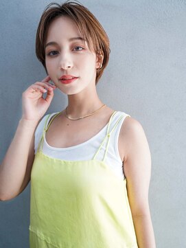 カンナ(Canna) センターパート/耳かけショート/マロンベージュ/髪質改善/20代