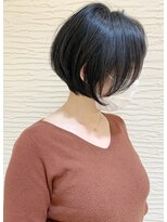 モリオ フロム ロンドン サッポロファクトリー店(morio FROM LONDON)&nbsp;【morio札幌】札幌ショート　大人かわいい黒髪丸みショートボブ