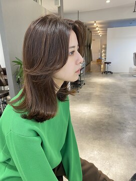 イニット 奈良新大宮(init.) 20代 30代 40代 モテ髪 バニラベージュ ショコラアッシュ