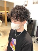 【LOVEST服部】プードルマッシュパーマ/ダークアッシュ