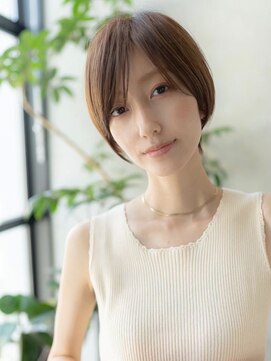 イオ 本厚木(io) 大人かわいい似合わせカットショートヘアシースルーバング小顔