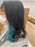インナーカラー『ターコイズブルー』
