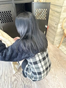 ヲタク(wotaku.) ダークグレージュ透明感カラーブルーブラック色素薄めカラー