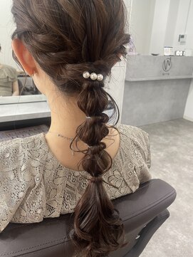 ウィズ(WITH) 編みおろしヘアアレンジ