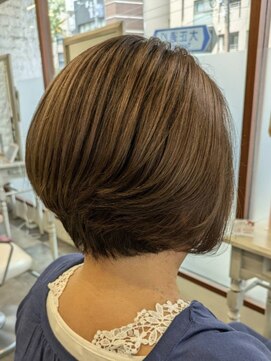 アース 福岡天神赤坂店(HAIR & MAKE EARTH) 白髪ぼかし　ブラウンカラー