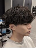 メンズマッシュ 波巻きスパイラルパーマ