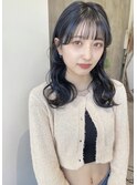 暗染め　就活ブラック　実習カラー