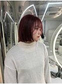 小顔◎ボブルフ/ネビージュ/髪質改善/ハイトーン