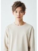 #磐田　アッシュベージュアップバングショート