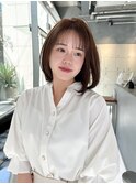 大人の上品長めボブ
