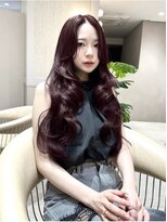 ジーナ 渋谷神南(Zina)&nbsp;髪質改善＊ワインレッドくびれヘア＊美髪【Zina渋谷神南】