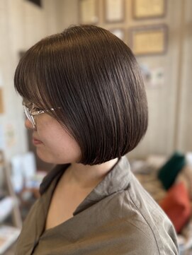 ヘアーサロン エイム(hair salon Ame) 大人可愛いベージュボブ