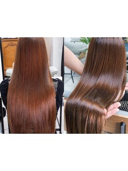 【オーダーメイド施術】高支持率の髪質改善TR◆乾かすだけでサロン帰りの髪に《カット＋シルク髪TR\13200》