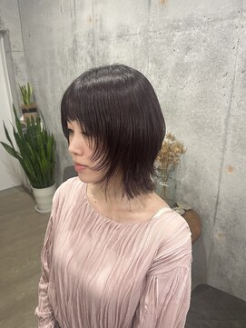 アンフィニ 延岡(Anfini) カシスピンク×くびれボブ