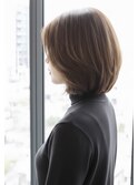 大人可愛いミディアム　ボブ　マッシュ