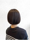 グレージュベージュカラー×丸みボブ★