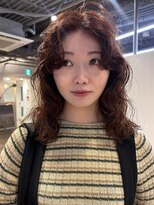 ナヌークカフラ(nanuk kafla)&nbsp;ローズブラウン/フィンガーウェーブ/ウェーブパーマ