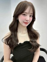 エリス 四条烏丸店(ELIS)&nbsp;小顔外ハネミディアムアッシュ20代30代40代くびれミディ韓国ヘア