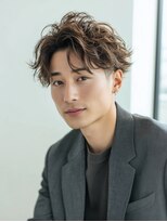メンズイケメンパラダイス(Men'sイケメンパラダイス)&nbsp;Men'sカットツイストスパイラルセンターパート刈り上げ眉毛
