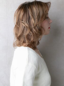 カバーヘア ブリス 大宮西口(COVER HAIR bliss) 金髪ハイトーンカラークラゲヘアマレットウルフパーマ10代20代W