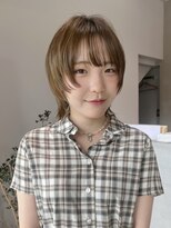 トゥナ(Tuna)&nbsp;顔まわりレイヤー×ミディアムウルフ
