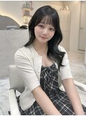前髪カット/レイヤーカット/ダブルカラー/髪質改善/縮毛矯正