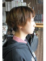 オーバーキャプテンネイキッド(OVER CAPTAIN NAKED)&nbsp;前髪ギザギザコンパクトマッシュ＊ベリーショート