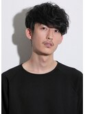 フェザーマッシュ_ソフトツーブロック_くせ毛風パーマ
