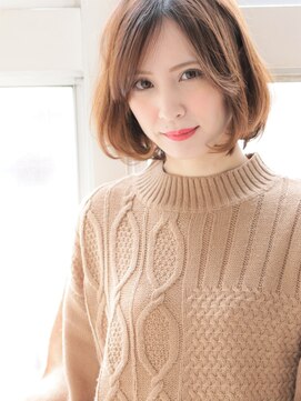 ヘアープロデュース ジェネシス(hair produce genesis) ◇genesis◇フェミニンな前下がりレイヤーボブ×長め前髪