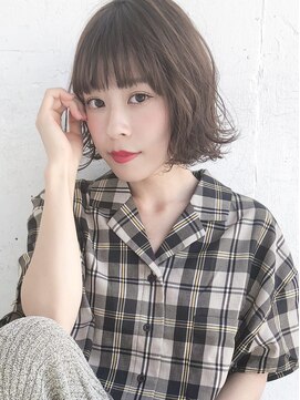 ルティア 池袋(Lutia) 外ハネボブ×ベージュ