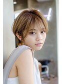 クールショート/前下がりショートボブ/ハンサムショート/小顔