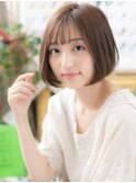 黒髪も◎耳かけシースルーバング大人ボブa戸田公園20代30代40代