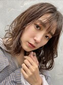 [ＡＫＩＫＯ]ブラウンベージュ×ミディアムローレイヤー