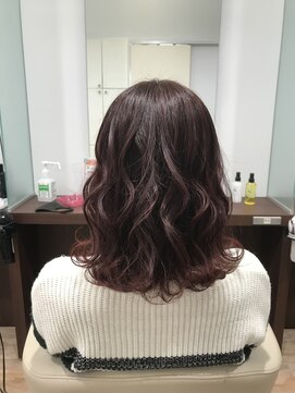 リプルヘアー ウエスト(ripple hair west) ミディアム×レッド