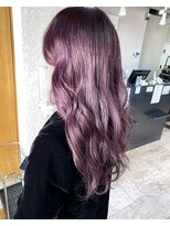 アジールヘア 所沢プロペ通り店(agir hair) ピンクラベンダーカラー【イルミナカラー／ペールカラー】