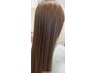 カット＋酸性ストレート＋カラー　￥30500
