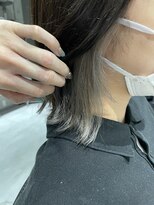 ジンジャー(GINGER) インナーカラー×グレー×ベージュ×髪質改善