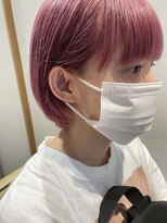 ラヴェストバイフレイスウェル(LOVEST by frace well)&nbsp;耳かけボブですっきり♪フルバングマニッシュショート☆大人ボブ