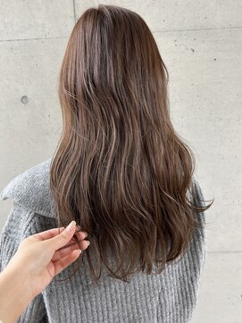 アチーブ ヘア デザイン(achieve hair design) ハイトーンベージュ 立体感なみなみウェーブロング大人可愛い
