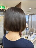 20代30代40代　小顔　ナチュラルボブ　ミニボブ　艶髪ストレート