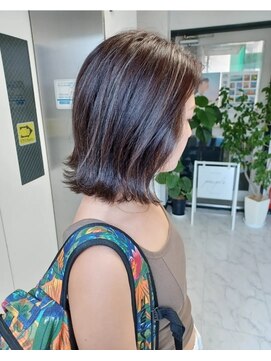 パープル(purple) ハイライトボブ