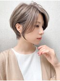 モテ髪前髪こなれヘアショートボブ似合わせカットサイドバング