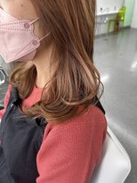 イロウ 山口どうもん店(IROW)&nbsp;インナーカラー/デザインカラー/ピンク/ピンクベージュ