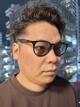 ロミーオム 本厚木(ROMMY. Homme) 刈り上げツーブロックツイストパーマ無造作カジュアルメンズヘア