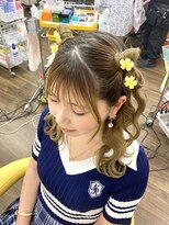 ヘアセットアップス(UP's) 人気の立体リボンをツインテールにした可愛いスタイル(*´▽｀*)