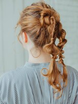 ヴィカーム(VICALM)&nbsp;ねじり編み ポニーテール 後れ毛 結婚式 お呼ばれ