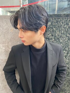 キングオブヘア バイ ノイズ 梅田茶屋町店(KING of hair by NOISM) スペインカールツイストパーマメンズ髪型センターパート梅田