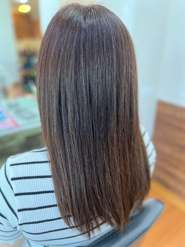 アークスヘアー ★縮毛矯正ロング♪コスメストレート髪質改善ココアベージュ