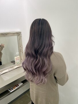 グリードヘアー(greed hair) バレイヤージュ ピンクラベンダー
